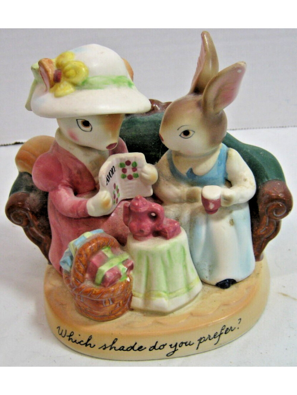 AVON - PRECIOUS MOMENTS - Which Shade Do You Prefer? - Figurine 1980's